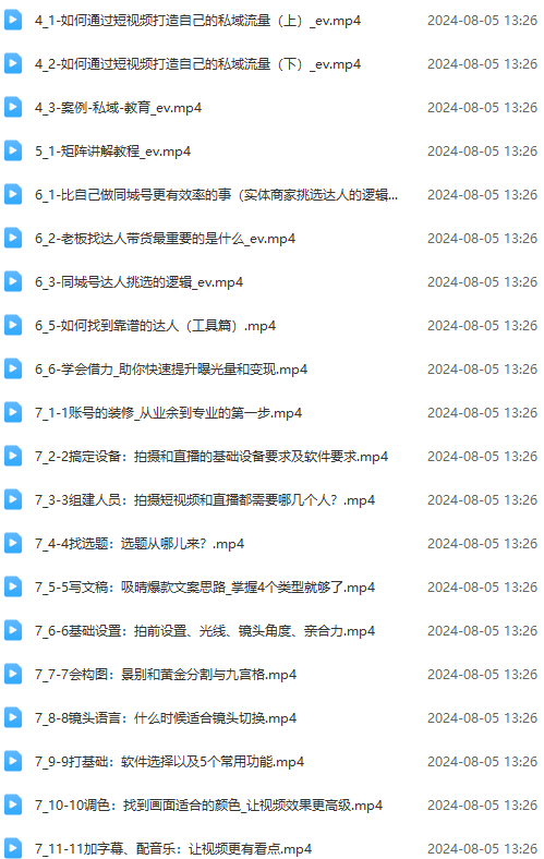 插图3–实体店老板获客特训营：认知、定位、文案、矩阵、直播、AI等(72节–免费资源分享站