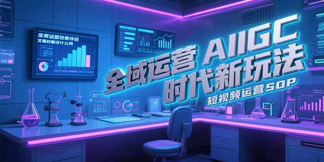 插图1–全域运营AIGC时代新玩法,文案封面设计公式,短视频运营SOP–免费资源分享站