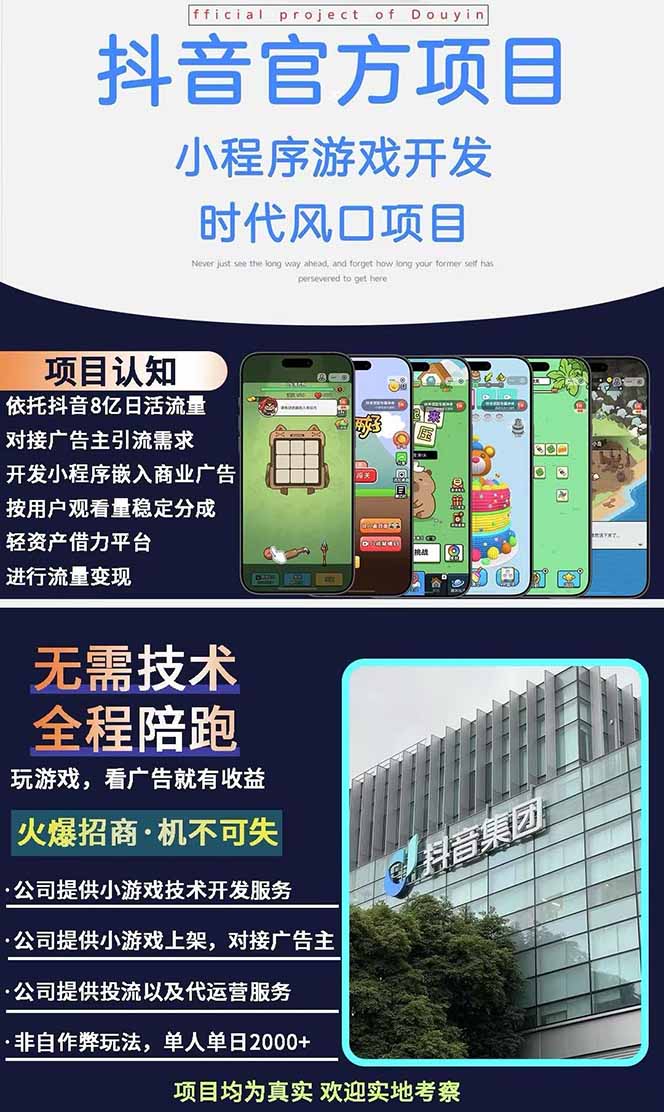 插图2–2025最热抖音官方项目 Ai时代风口项目小程序游戏开发 实测单个游戏日收...–免费资源分享站
