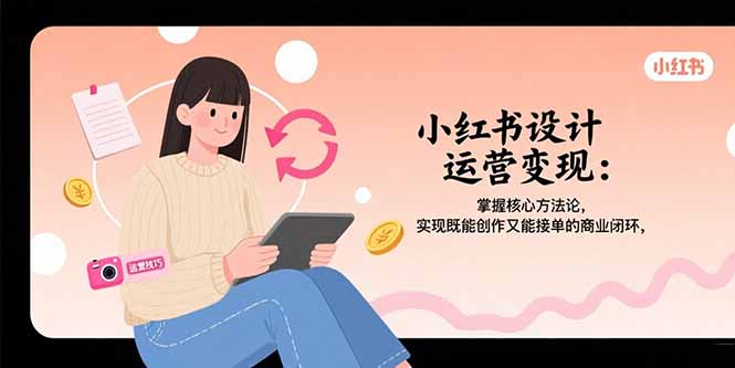 插图1–小红书设计运营变现:掌握核心方法论,实现既能创作又能接单的商业闭环–免费资源分享站