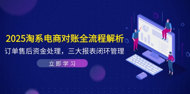 插图1–2025淘系电商对账全流程解析，订单售后资金处理，三大报表闭环管理–免费资源分享站