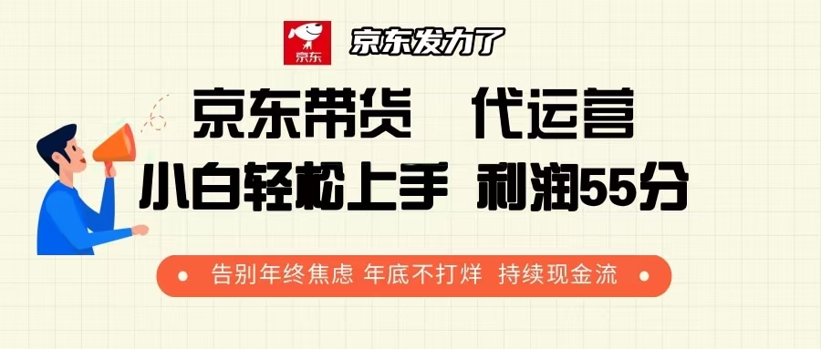 插图1–京东带货 代运营 利润55分 告别年终焦虑 年底不打烊 持续现金流–免费资源分享站