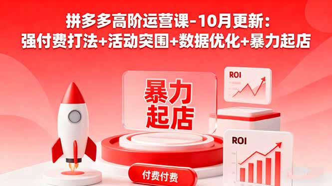插图1–拼多多高阶运营课-10月更新:强付费打法+活动突围+数据优化+暴力起店–免费资源分享站