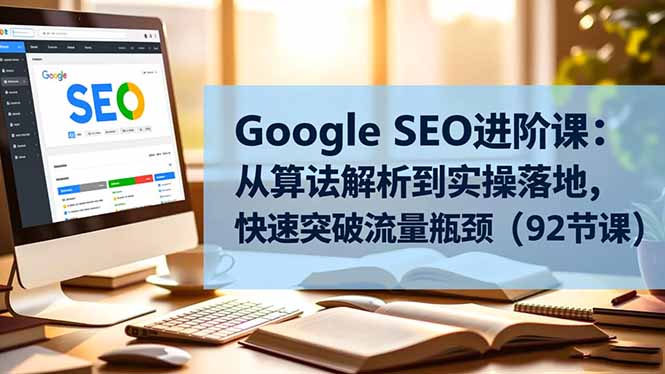插图1–Google SEO进阶课:从算法解析到实操落地,快速突破流量瓶颈(92节课–免费资源分享站