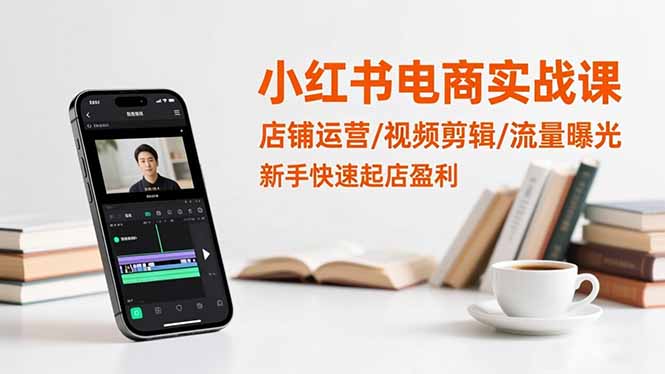 插图1–小红书电商实战课:店铺运营/视频剪辑/流量曝光,新手快速起店盈利–免费资源分享站