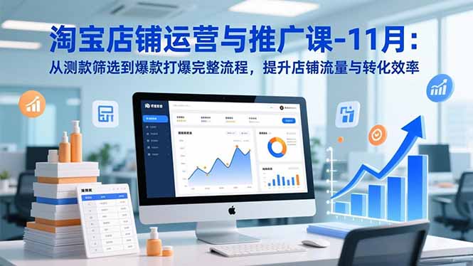 插图1–淘宝店铺运营与推广课-11月:从测款筛选到爆款打爆完整流程,提升店铺流量与转化效率–免费资源分享站
