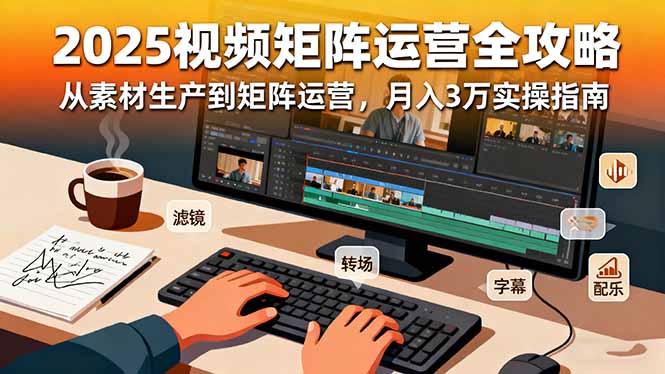 插图1–2025短视频矩阵运营全攻略:从素材生产到矩阵运营,月入3万实操指南–免费资源分享站