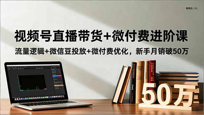 插图1–视频号直播带货+微付费进阶课:流量逻辑+微信豆投放+微付费优化,新手月销破50万–免费资源分享站