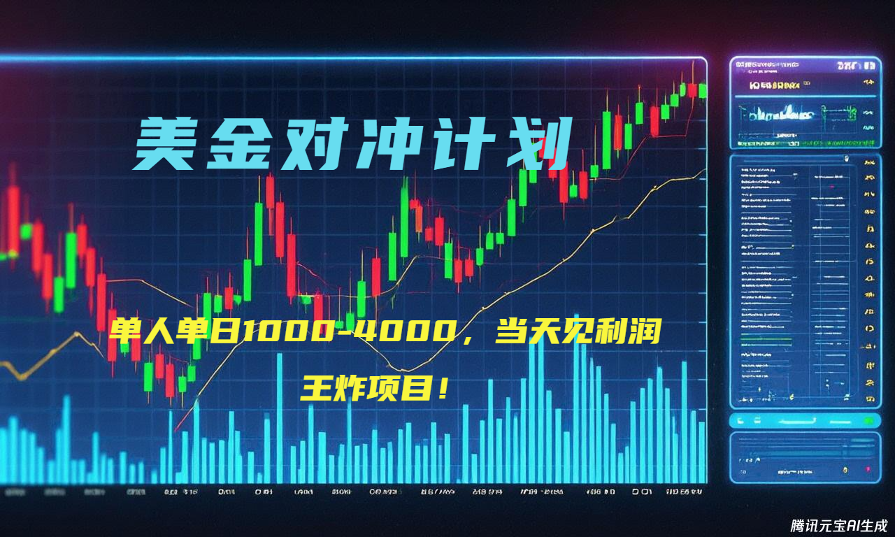 插图1–2025年最暴力项目“美金先登计划”最新最强对冲战法,每日实际收益1K-4K–免费资源分享站