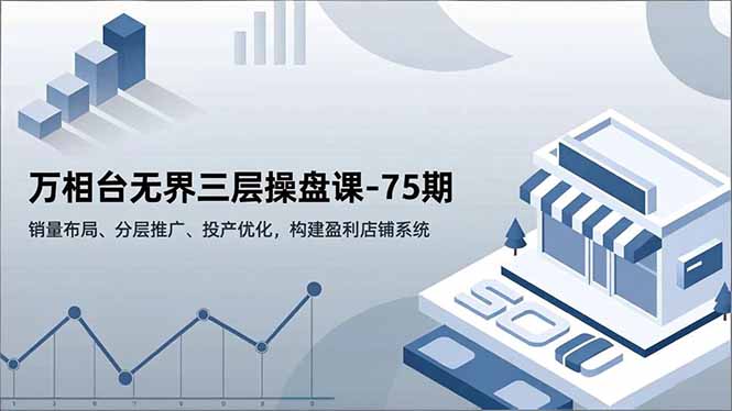插图1–万相台无界三层操盘课-75期,销量布局、分层推广、投产优化,构建盈利店铺系统–免费资源分享站