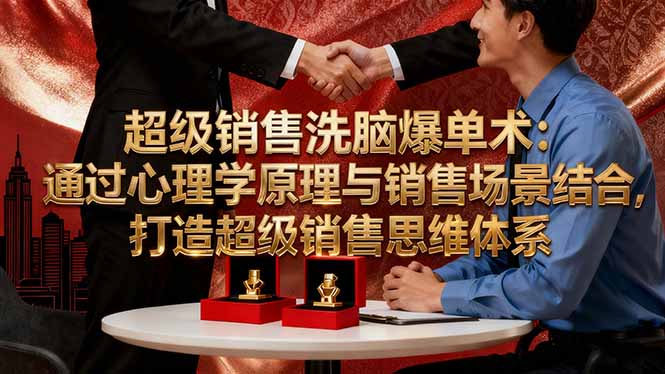 插图1–超级销售洗脑爆单术:通过心理学原理与销售场景结合,打造超级销售思维体系–免费资源分享站