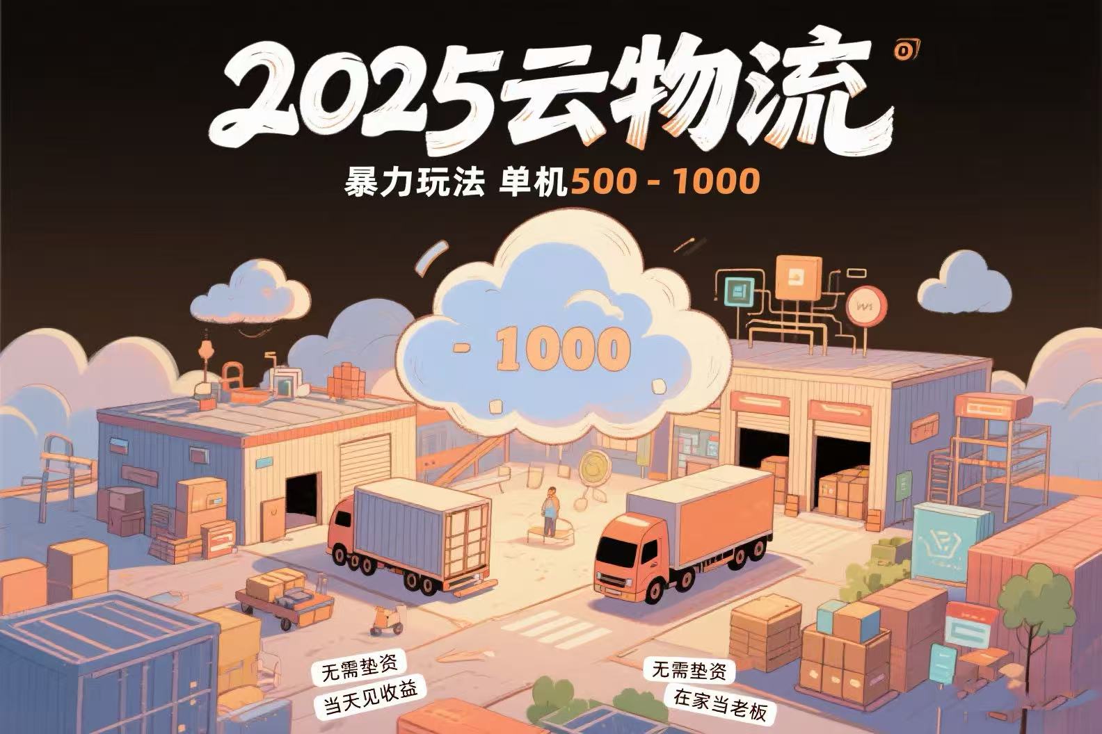 插图1–云物流赚差价，项目纯利润500~1000，无需垫资，当天到账。不需要有车，...–免费资源分享站