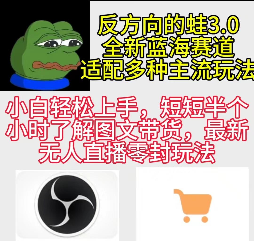 插图1–(9485期)反方向的蛙3.0，图文最新玩法，变现多元化，新蓝海项目，小白轻松上手–免费资源分享站