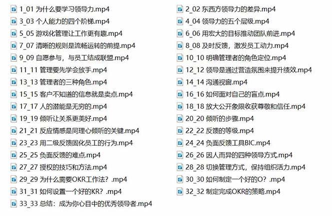 插图2–管理者必学的领导力课：教你解决团队沟通和激励难题(33节课)–免费资源分享站