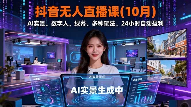 插图1–抖音无人直播课(10月–免费资源分享站