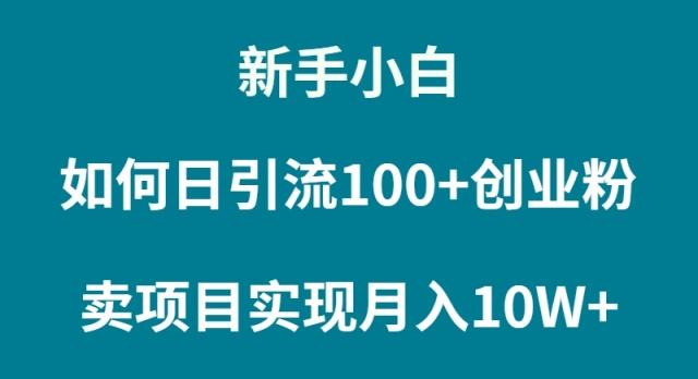 插图1–(9556期)新手小白如何通过卖项目实现月入10W+–免费资源分享站