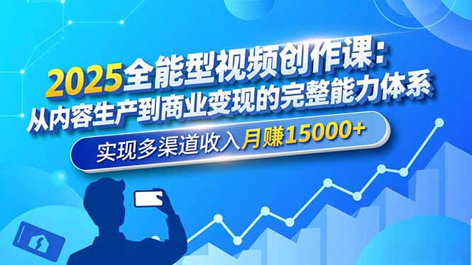 插图1–2025全能型视频创作课:从内容生产到商业变现的完整能力体系,实现多渠道收入月赚15000+–免费资源分享站