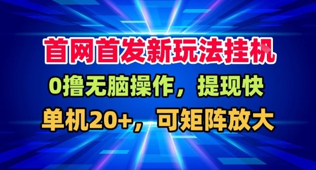 全网首发挂G,盒子自动賺米,单机20+,可矩阵放大,长期稳定运营【揭秘】