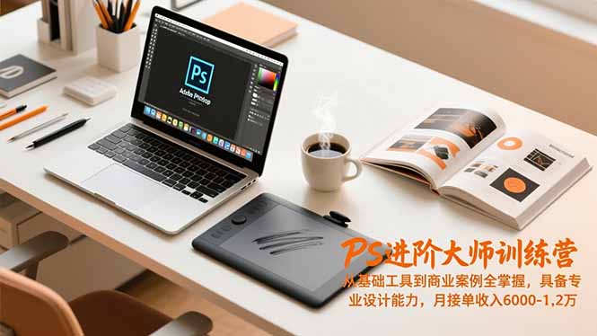 插图1–PS进阶大师训练营,从基础工具到商业案例全掌握,具备专业设计能力,月接单收入6000-1.2万–免费资源分享站