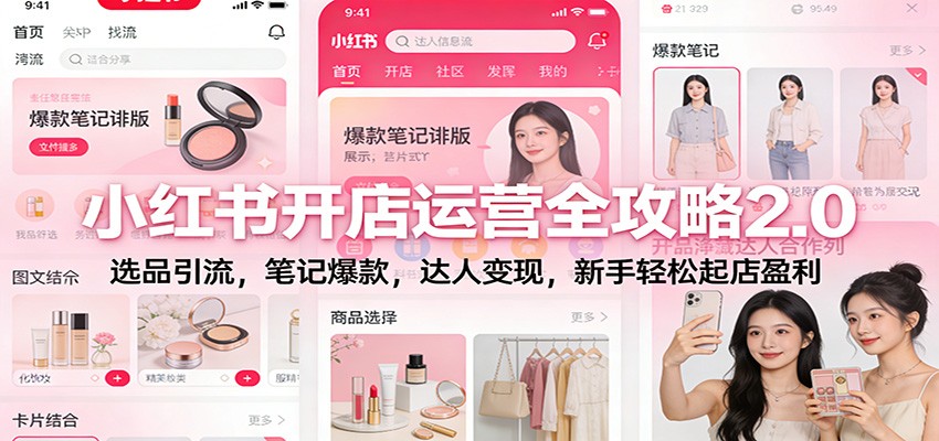 插图1–小红书开店运营全攻略2.0：选品引流，笔记爆款，达人变现，新手轻松起店盈利–免费资源分享站
