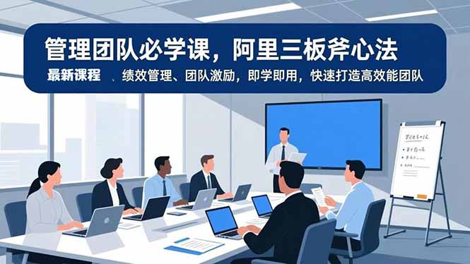 插图1–管理团队必学课,阿里三板斧心法、绩效管理、团队激励,即学即用,快速打造高效能团队–免费资源分享站