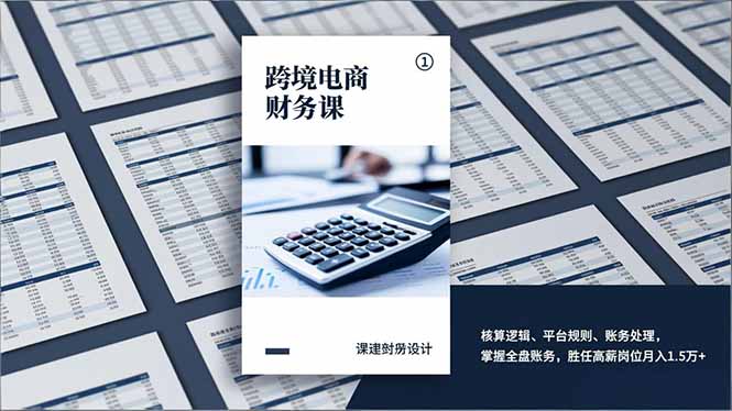 插图1–跨境电商财务课,核算逻辑、平台规则、账务处理,掌握全盘账务,胜任高薪岗位月入1.5万+–免费资源分享站