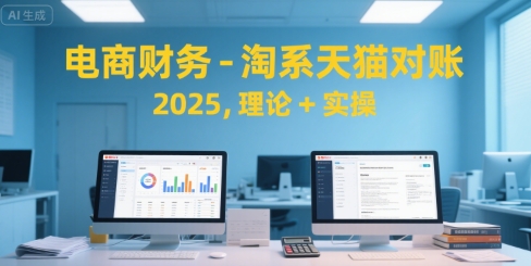 电商财务-淘系天猫对账2025,理论+实操