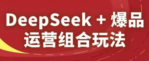 DeepSeek+爆品运营组合玩法,2025淘系精品课
