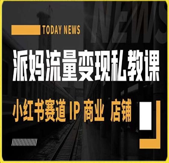 派妈流量变现私教课，小红书赛道IP&nbsp; 商业&nbsp; 店铺&nbsp;