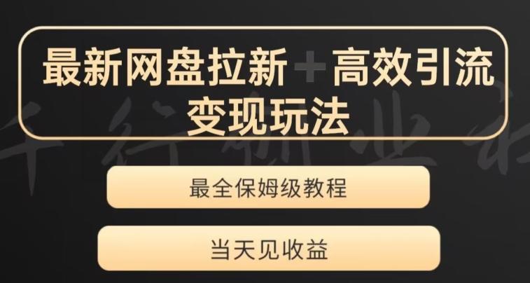 最新最全夸克网盘拉新变现玩法,多种裂变,举一反三变现玩法【揭秘】