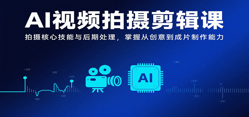 插图1–AI视频拍摄剪辑课，拍摄核心技能与后期处理，掌握从创意到成片制作能力–免费资源分享站