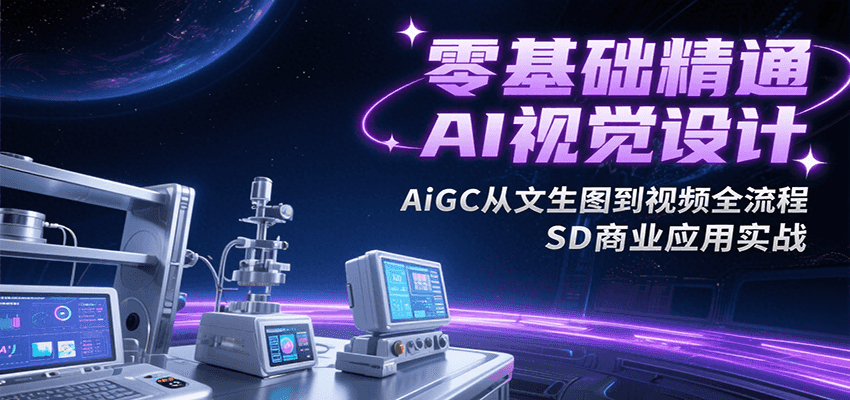插图1–零基础精通AI视觉设计，AiGC从文生图到视频全流程，SD商业应用实战–免费资源分享站