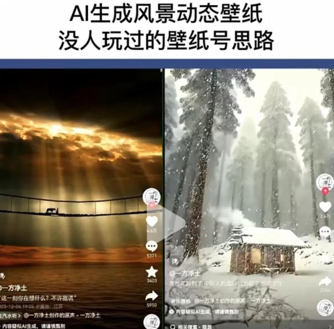 插图2–AI风景号7天涨粉10W，小白也能1分钟掌握的视频制作教程–免费资源分享站