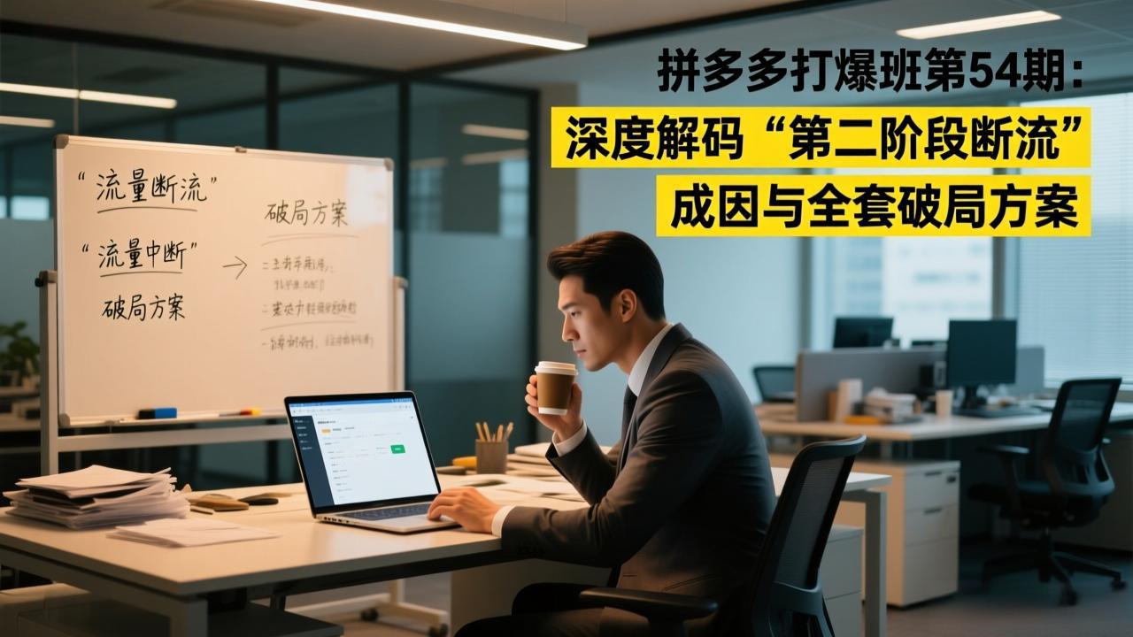 插图1–拼多多打爆班第54期:深度解码“第二阶段断流”成因与全套破局方案–免费资源分享站