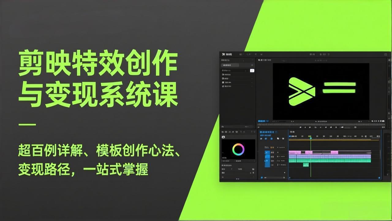 插图1–剪映特效创作与变现系统课,超百例详解、模板创作心法、变现路径,一站式掌握–免费资源分享站