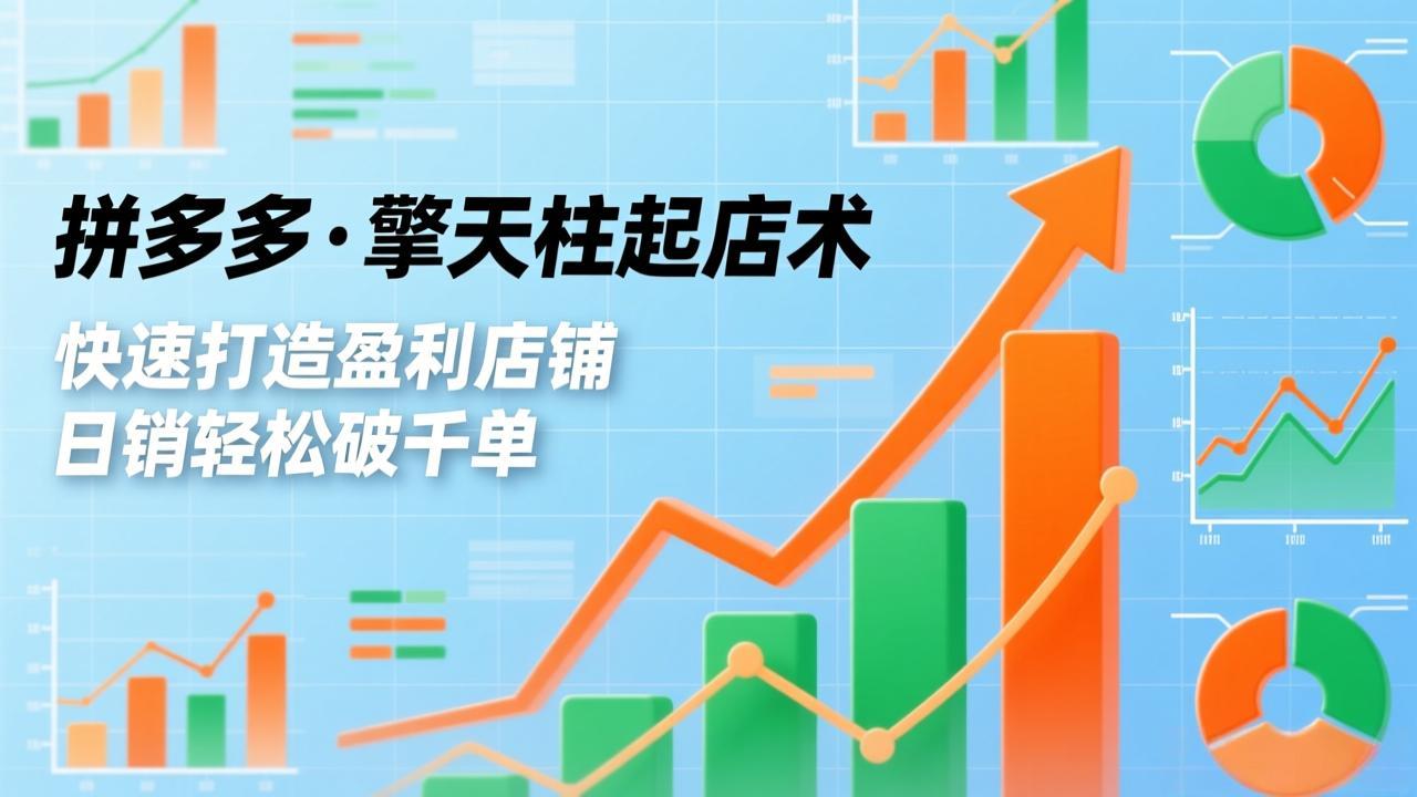 插图1–拼多多·擎天柱起店术,爆流布局、利润起飞、不断流,快速打造盈利店铺,日销轻松破千单–免费资源分享站