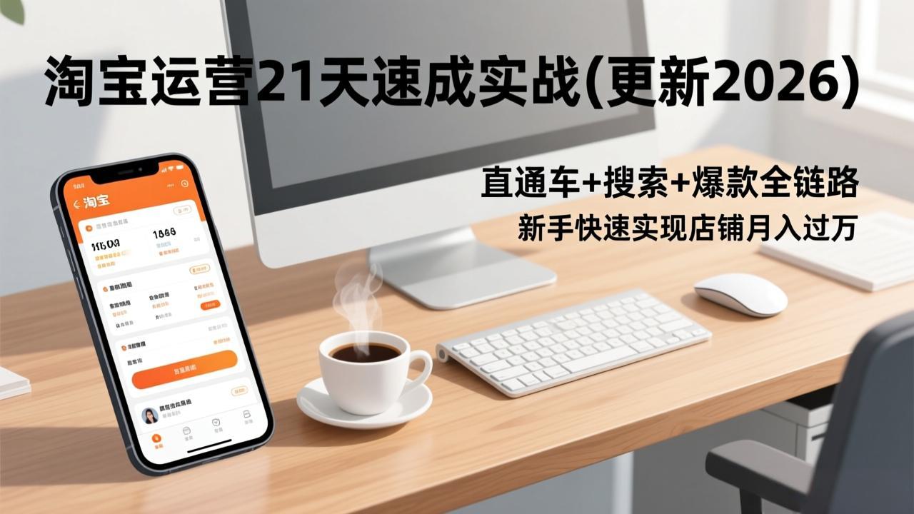 插图1–淘宝运营21天速成实战(更新2026–免费资源分享站