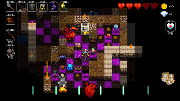 插图2–《节奏地牢/Crypt of the NecroDancer》PC中文版下载-含v4.2.0–免费资源分享站
