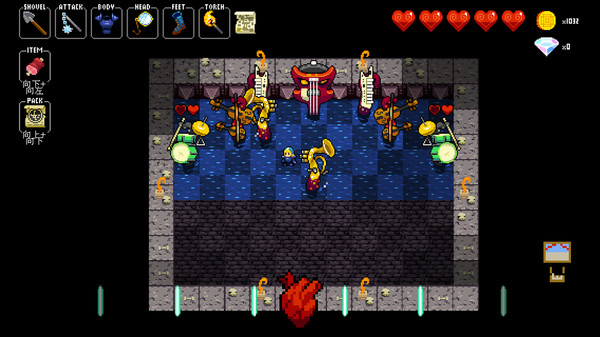 插图1–《节奏地牢/Crypt of the NecroDancer》PC中文版下载-含v4.2.0–免费资源分享站