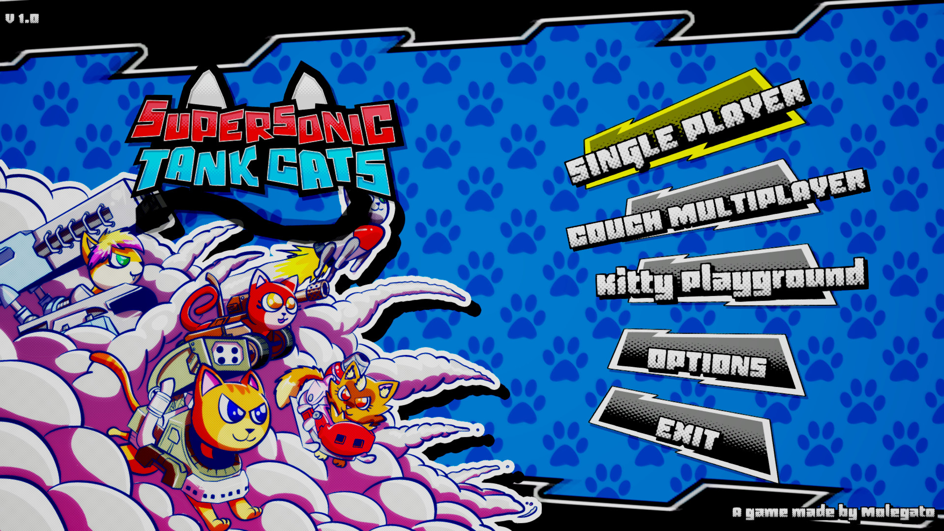 插图1–《超音速坦克猫 Supersonic Tank Cats》Switch英文版NSP下载–免费资源分享站