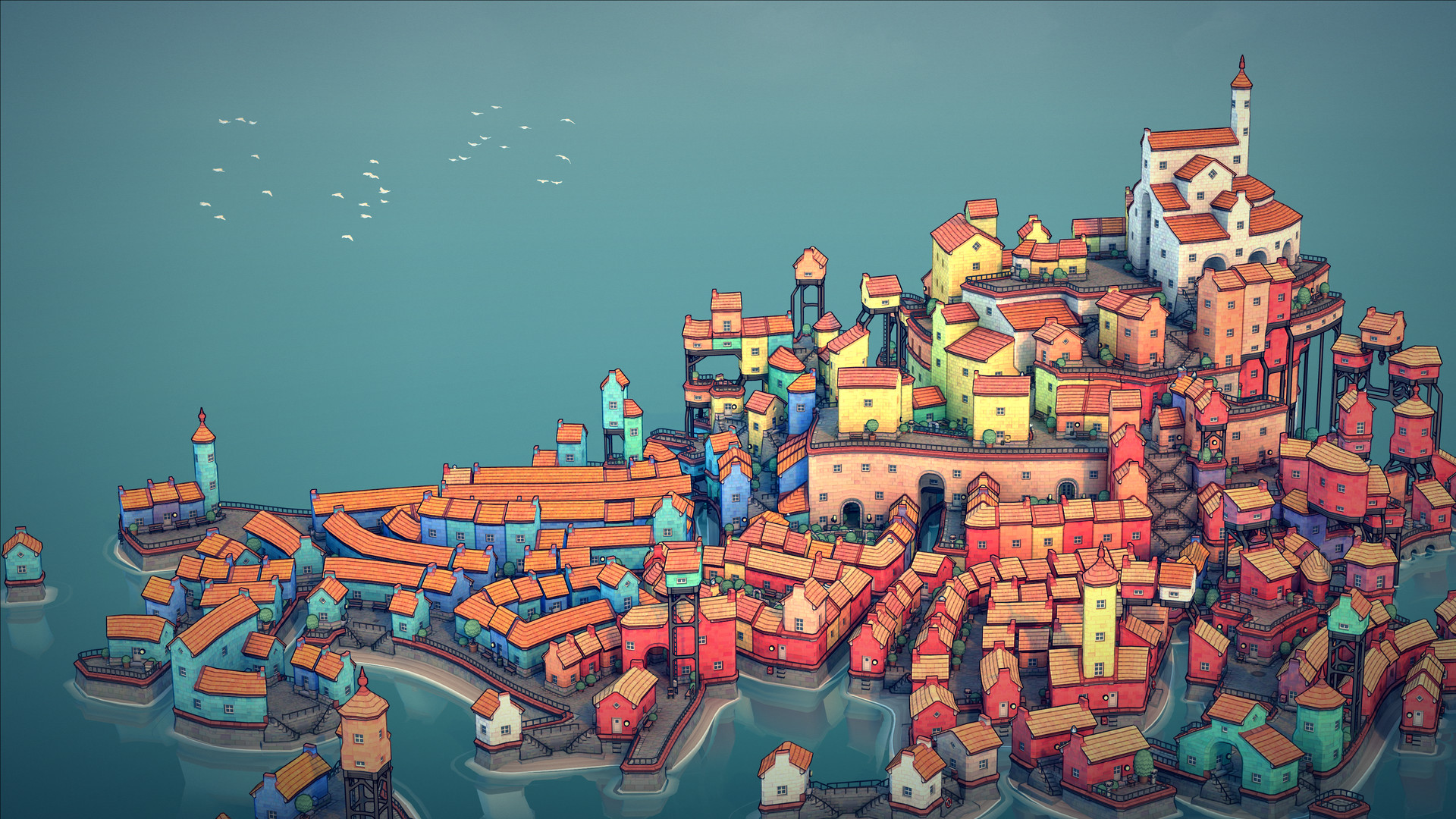 插图1–《城镇设计师 Townscaper》Switch中文版NSP下载 – 含1.0.1补丁–免费资源分享站
