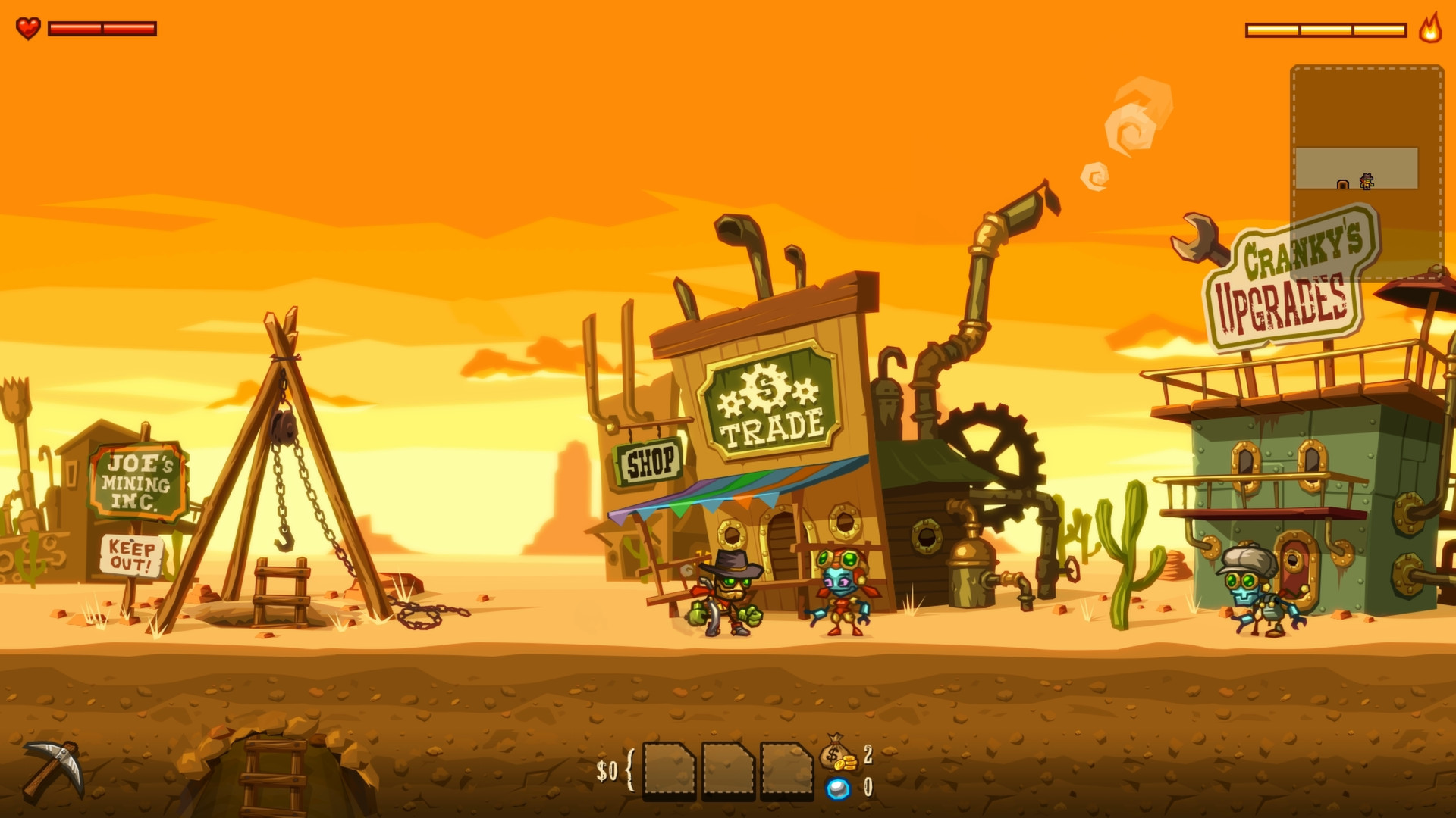插图3–《蒸汽世界:挖掘 SteamWorld Dig》Switch英文版NSP下载 – 含1.12.0补丁–免费资源分享站