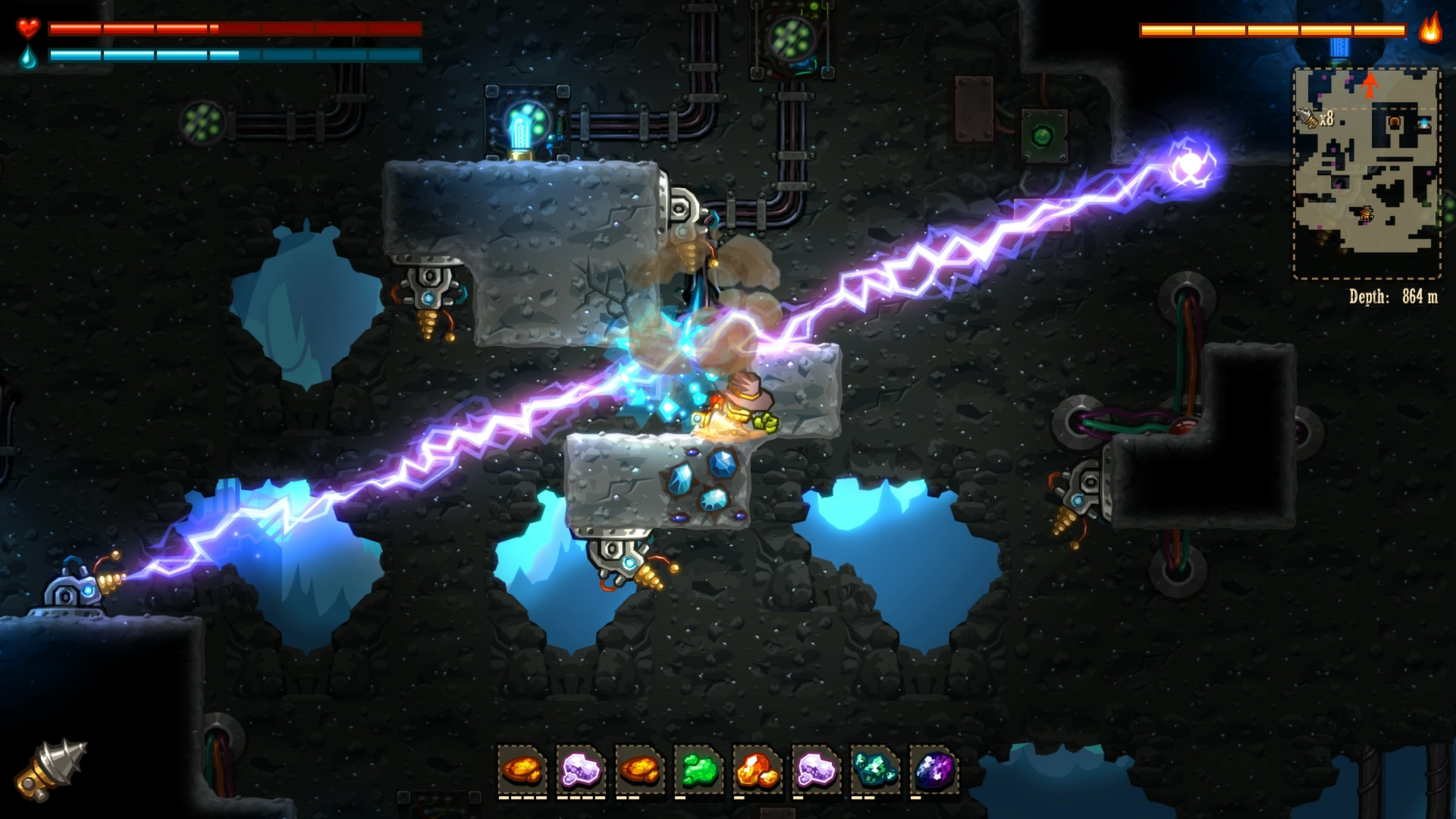 插图1–《蒸汽世界：挖掘 SteamWorld Dig》Switch英文版NSP下载 – 含1.12.0补丁–免费资源分享站