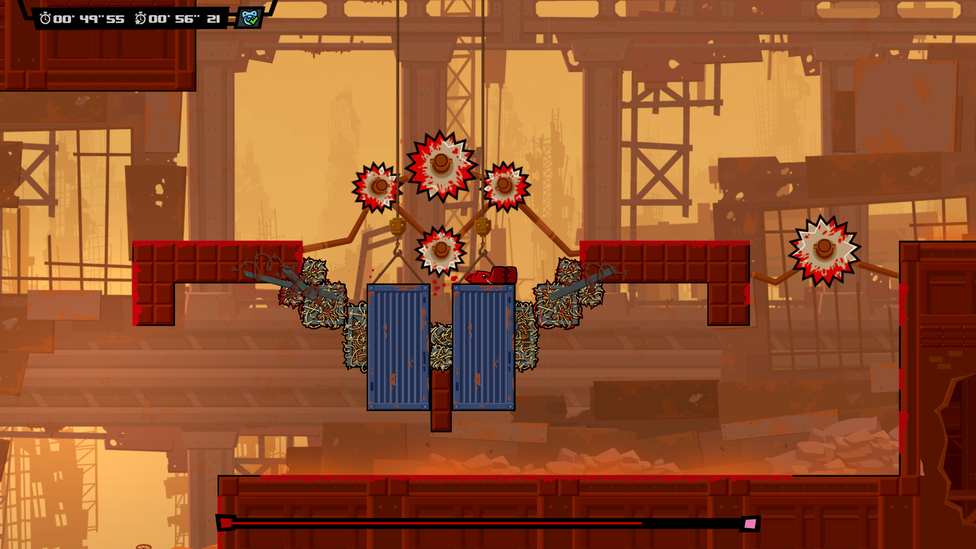 插图2–【5.05】《永远的超级食肉男孩 Super Meat Boy forever》PS4美版中文下载- 含1.10补丁–免费资源分享站