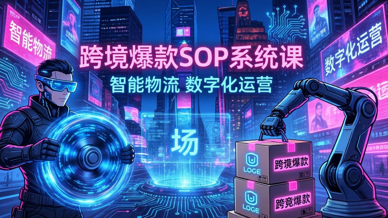 插图1–跨境爆款SOP系统课,“内容飞轮+精准投放+AI自动化”为核心,拆解“人×货×场”黄金公式–免费资源分享站