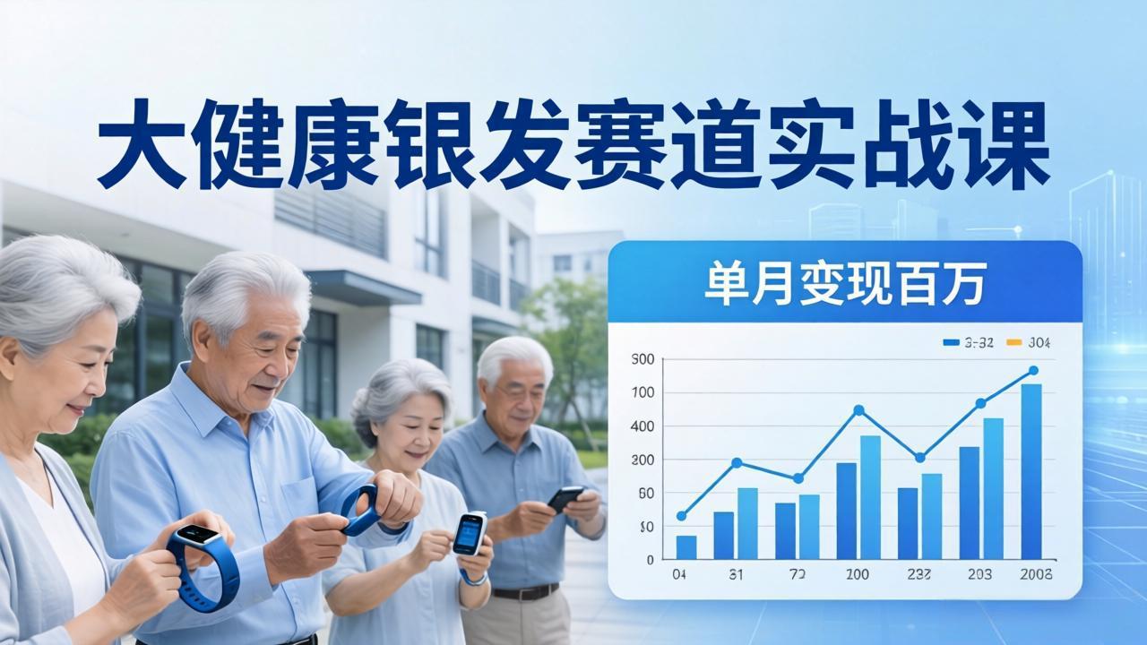 插图1–大健康银发赛道实战课:拆解视频号线索型 IP 单月变现百万逻辑,教你精准获客高效变现–免费资源分享站