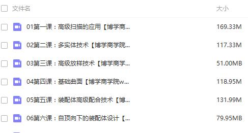 solidworks2011博学高级培训视频教程全套(完整的配套练习素材 模型 图纸)
